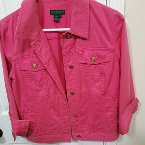 Ralph Lauren Jeans Company Denim Jean Jacket in Barbie Pink